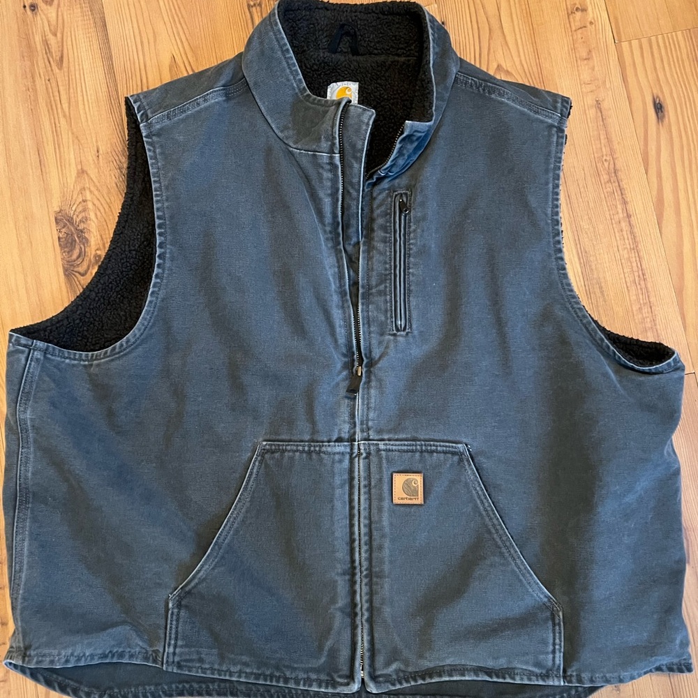 Carhartt Duck Washed Sherpa Lined Vest